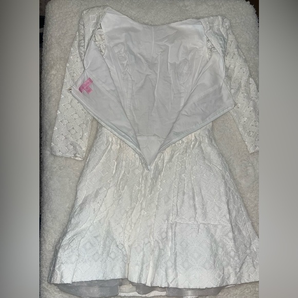 Lilly Pulitzer Bianca Flores Dress White 00 - Picture 4 of 10